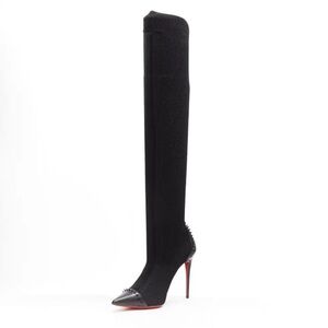 Christian Louboutin Black Knee-High Boots